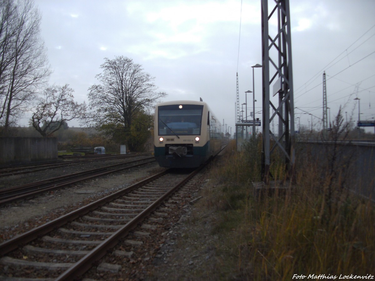 PRESS 650 032-4 aus Lauterbach Moel bei der Einfahrt in Bergen auf R�gen am 15.11.13