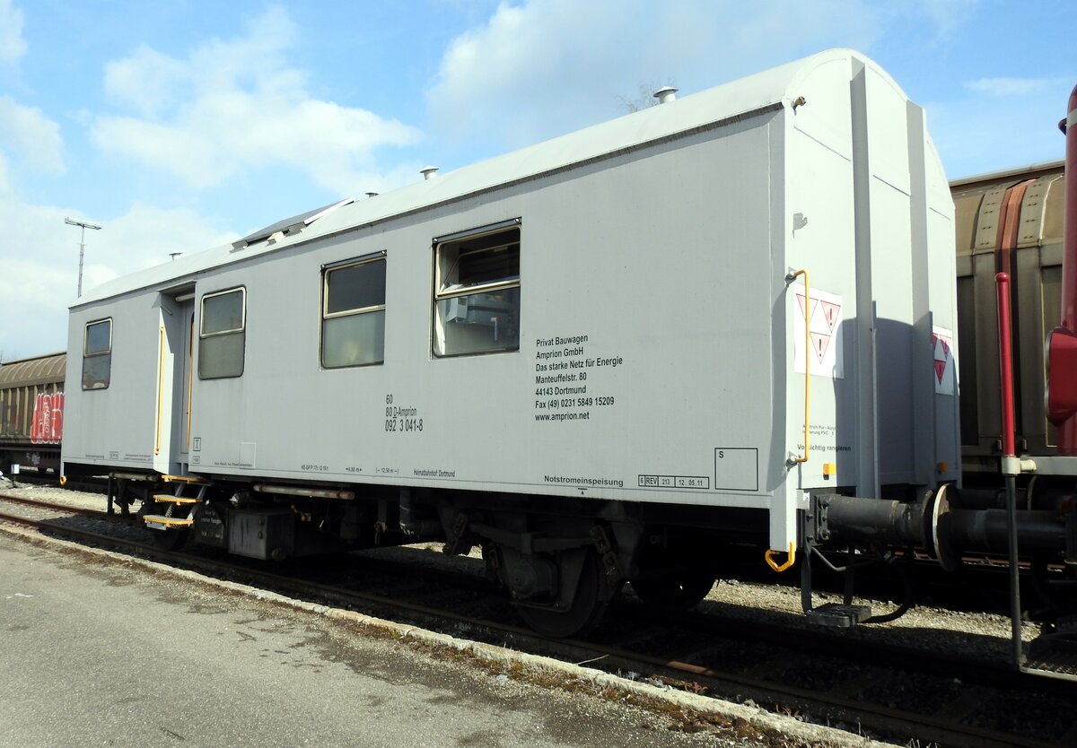 Privat Begleitwagen 80 D Ampiron 0 92 3 041-8 in V�hringen am 08.03.2018.