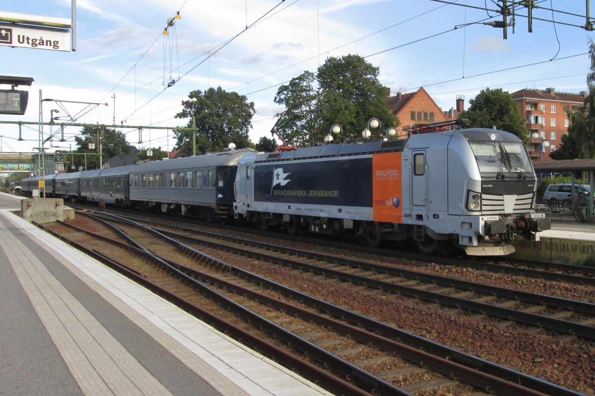 Railpool 193 922 verl�sst Hallsberg am 10 September 2015.