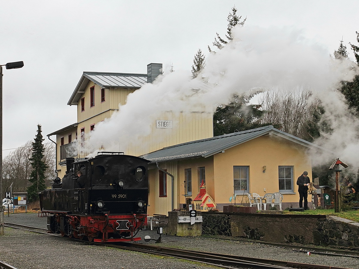 Rangierpfad 99 5901 in Stiege am 30. Januar 2016.