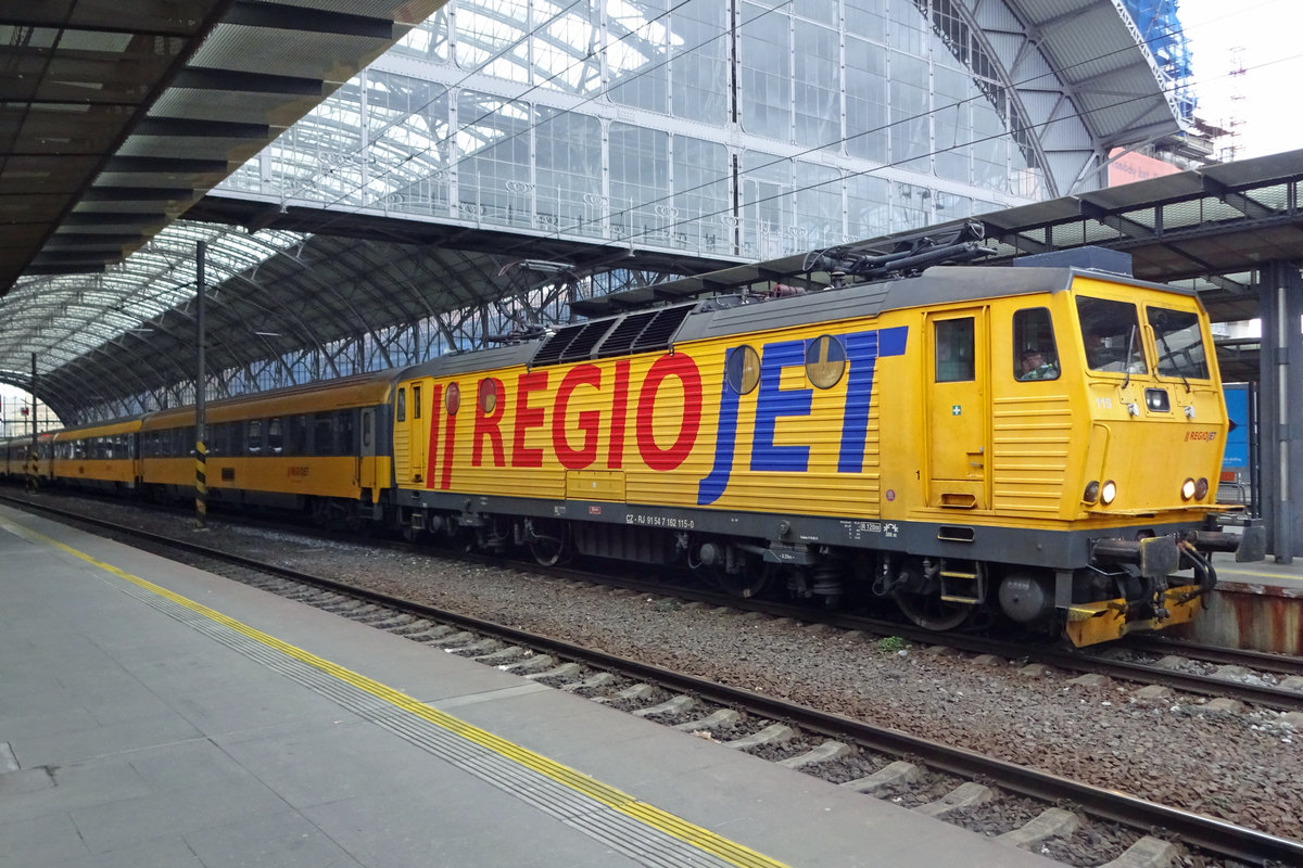 Regiojet 162 115 verl�sst am 24 Februar 2020 Praha hl.n.