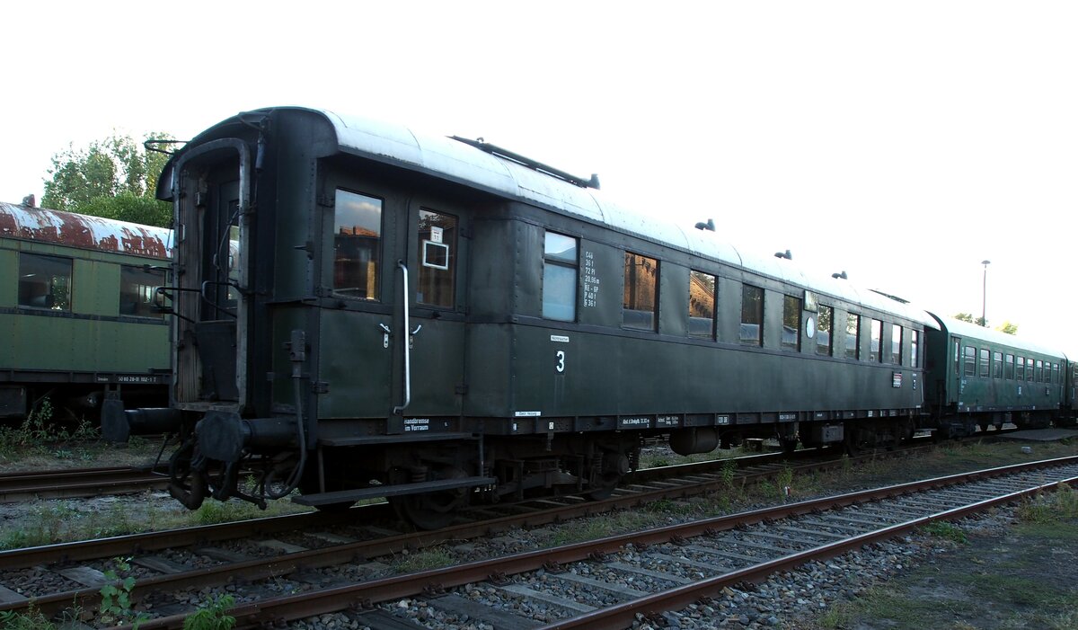 Reisezugwagen C 4ü im Bw Schöneweide Berlin am 09.09.2018.