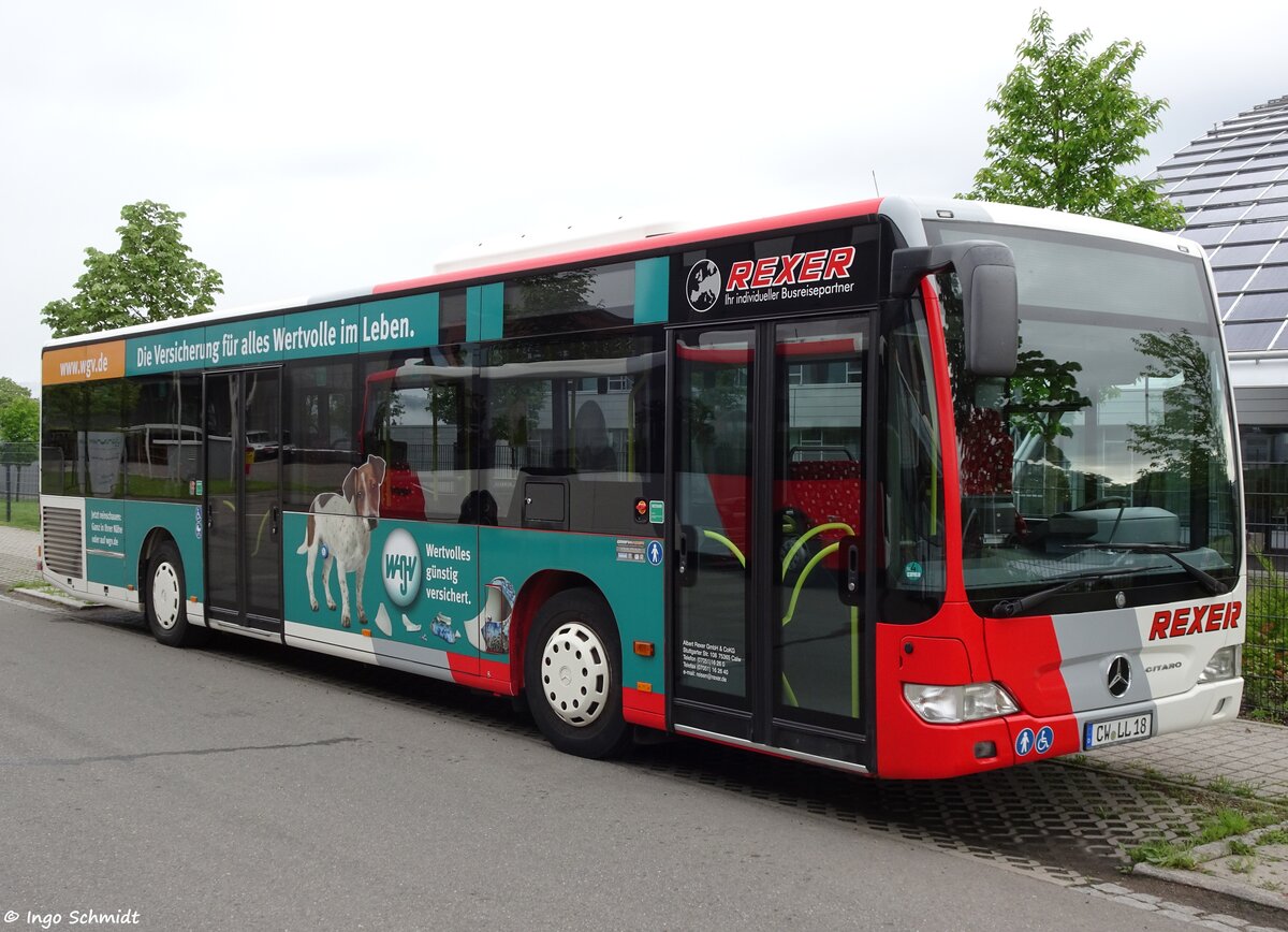 Rexer aus Calw | CW-LL 18 | Mercedes-Benz Citaro Facelift | 05.06.2016 in Calw