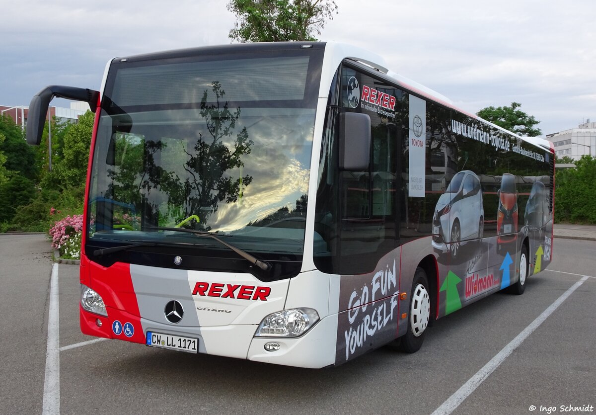 Rexer aus Calw | CW-LL 1171 | Mercedes-Benz Citaro 2 | 28.06.2016 in Sindelfingen