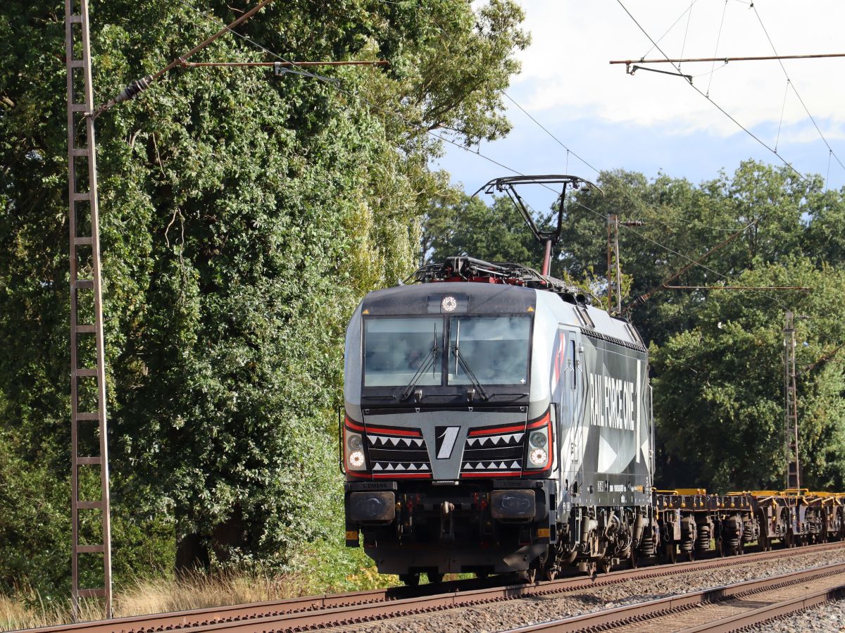 RFO (Rail Force One) Lokomotive 193 623-6 (91 80 6193 623-6 D-DISPO)  Sharky  Wasserstrasse Hamminkeln 16-09-2022.

RFO (Rail Force One) locomotief 193 623-6 (91 80 6193 623-6 D-DISPO)  Sharky  Wasserstrasse Hamminkeln 16-09-2022.