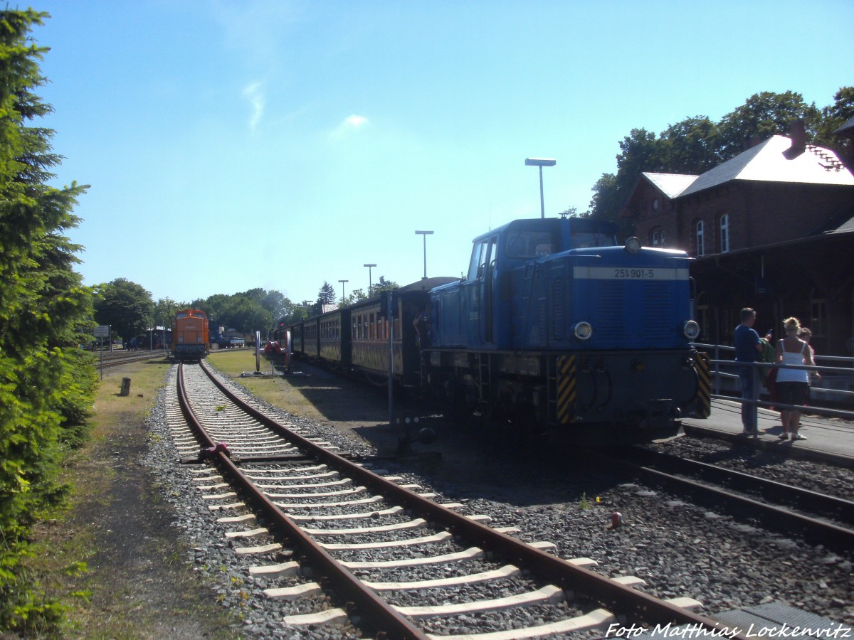 R�BB 251 901 im Bahnhof Putbus am 9.6.14