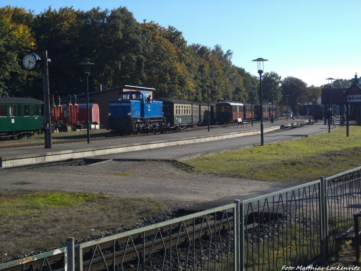 R�BB 251 901 beim Rangieren im Bahnhof Putbus am 2.10.13