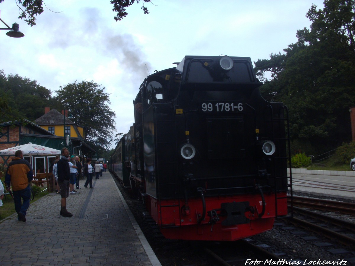 R�BB 99 1781 im Bahnhof Ostseebad G�hren am 17.8.14