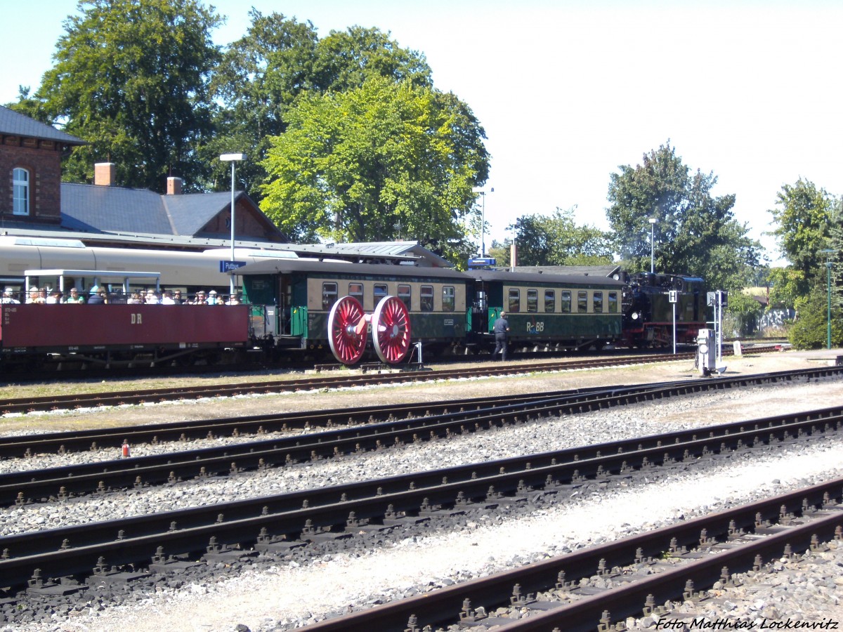 R�BB 99 4011 im Bahnhof Putbus am 26.8.13