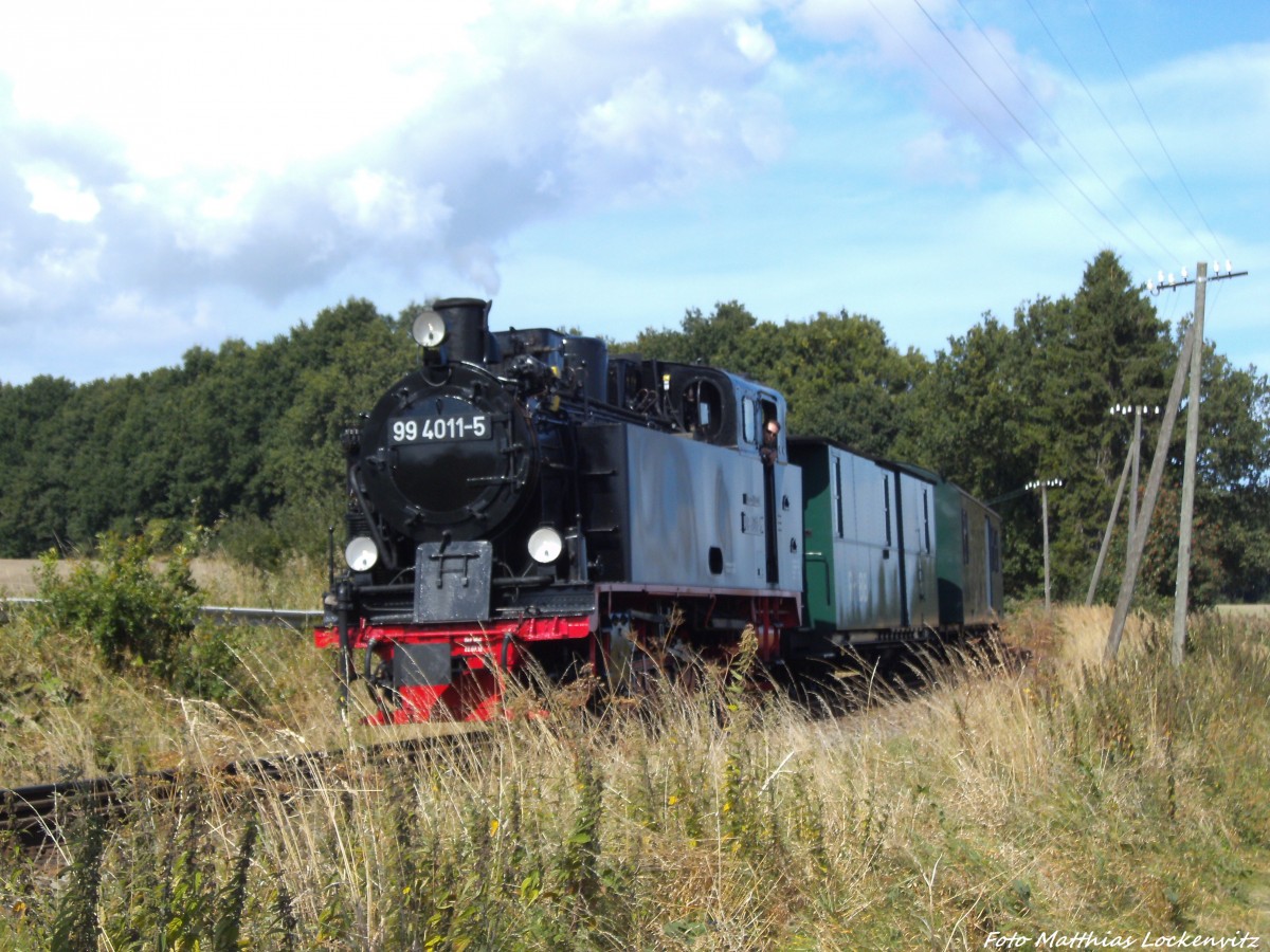R�BB 99 4011 unterwegs nach Lauterbach Mole am 27.8.13