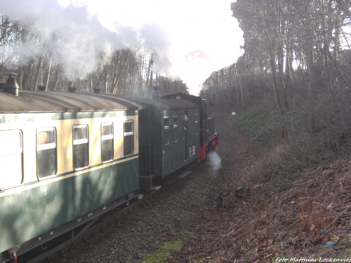 RüBB 99 4802 unterwegs nach Lauterbach Mole am 27.12.13