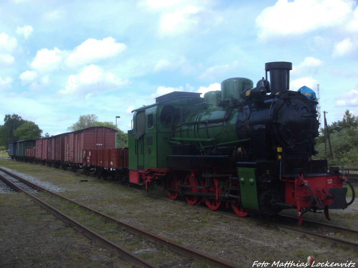 R�BB Mh53 als Museumst�ck f�r das Bahnhofsfest in Putbus abgestellt am 12.6.14