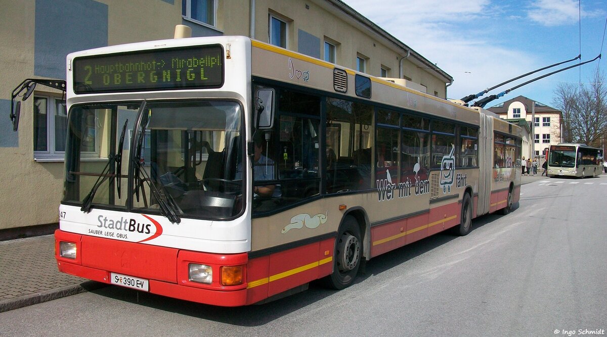 Salzburg AG | StadtBus | Nr. 247 | S-390 EV | Gr�f & Stift NGT 204 M 16 | 05.04.2009 in Wals