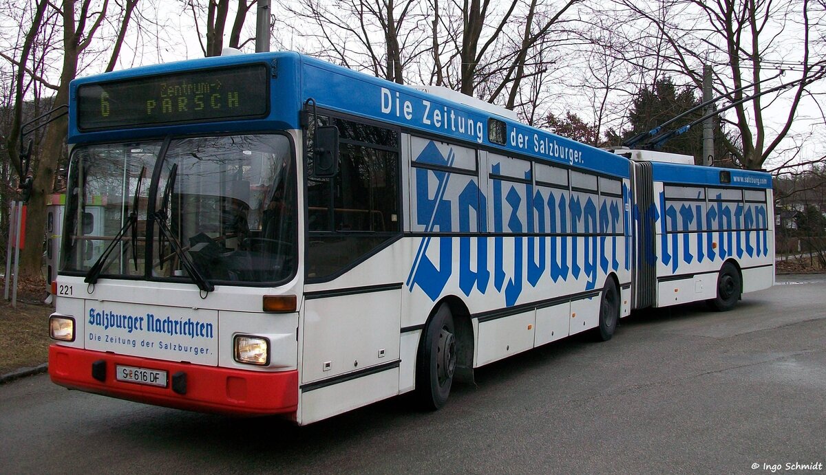 Salzburg AG | StadtBus | Nr. 221 | S-616 DF | Gr�f & Stift GE 112 M 16 | 2009 in Salzburg