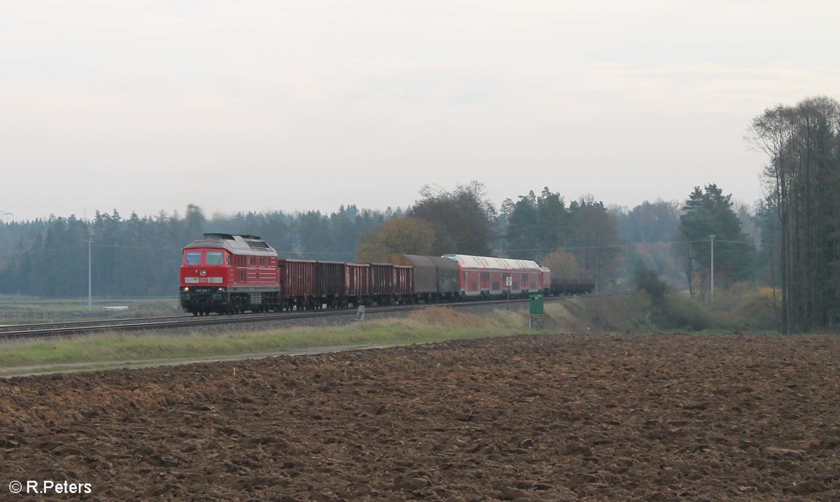 Samstag gab es mal wieder eine München-Nürnberg-Express Überfürhung, gezogen von 232 209 bei Oberteich, leider bei mießem Wetter. 04.11.17
