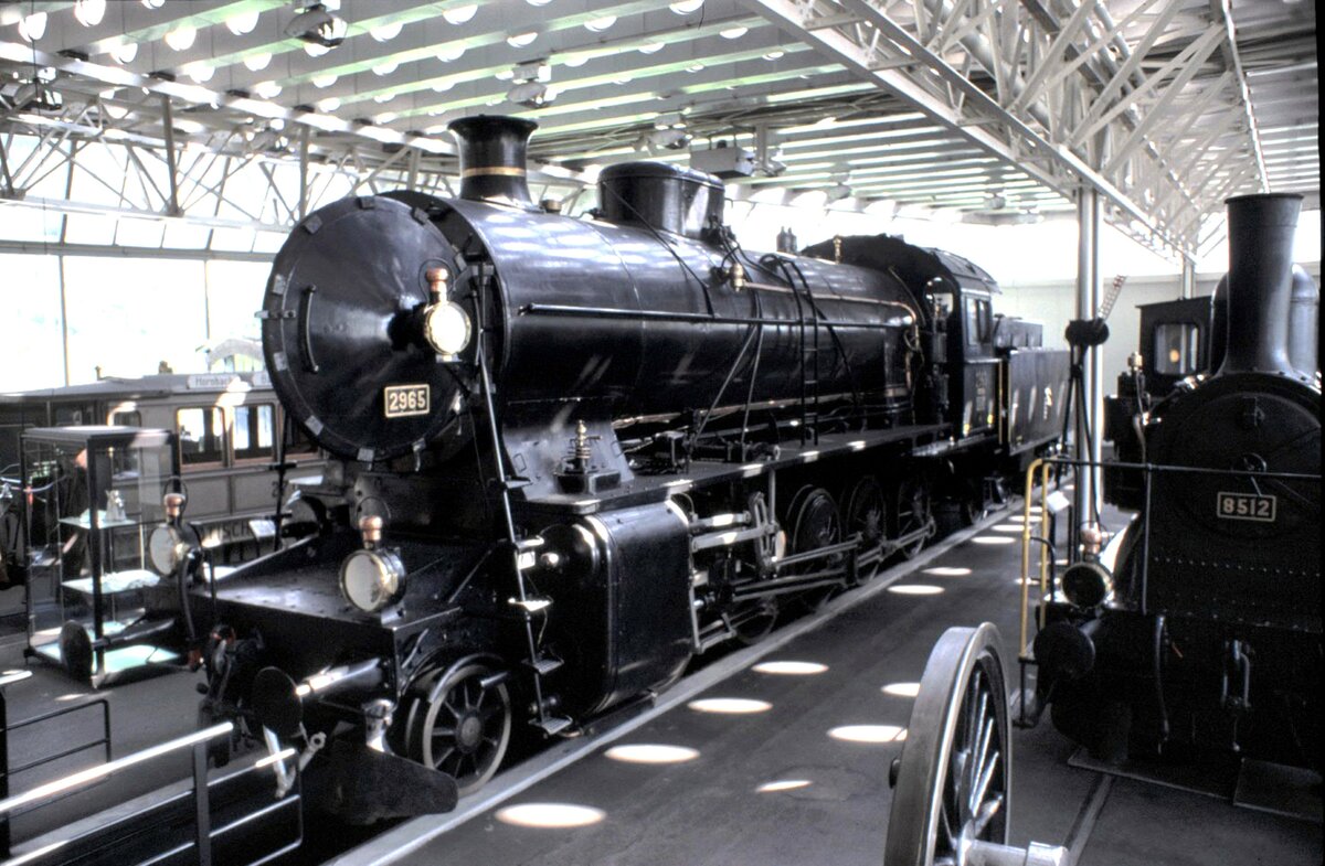 SBB C 5/6 Nr.2965 im Verkehrshaus Luzern am 26.08.1999.