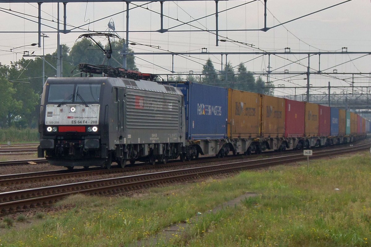 SBB Cargo Internation 189 288 durchfahrt am 22 September 2016 Lage Zwaluwe.