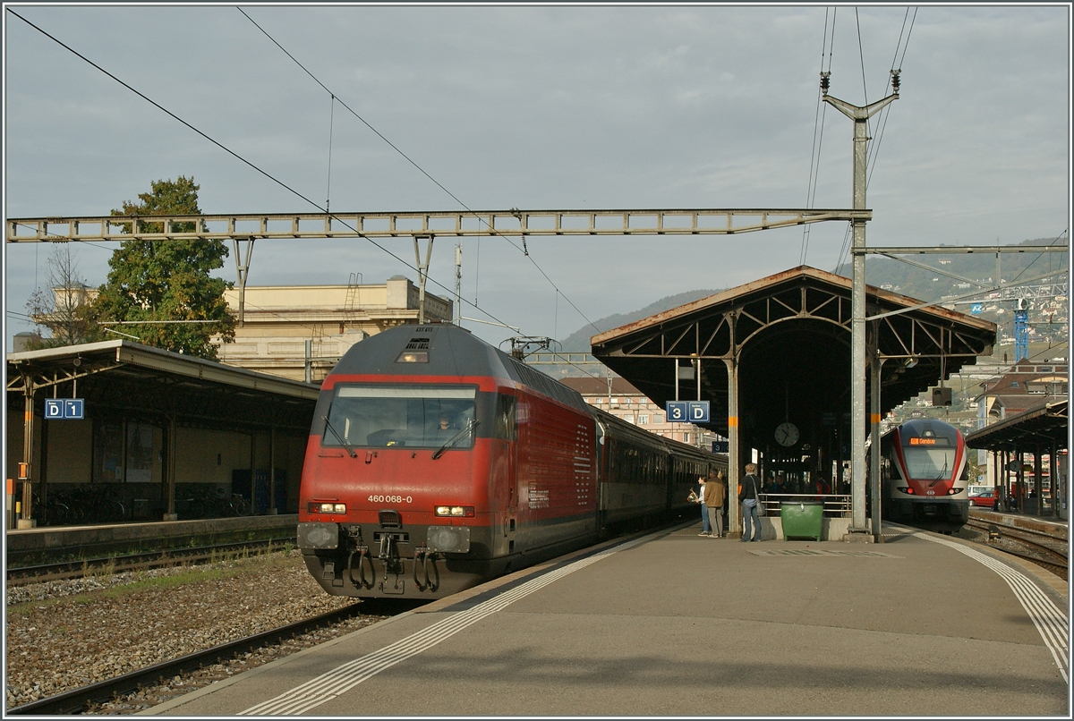 SBB Re 460 068-0 in Vevey. 
25. Okt. 2013