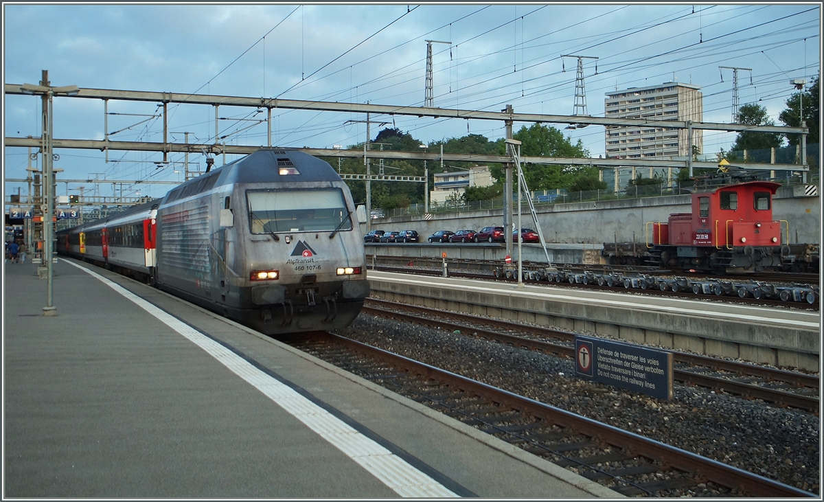 SBB Re 460 107-6 in Morges.
03. Juli 2014
