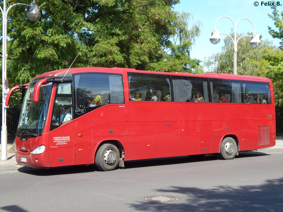 Scania Irizar von Krajowe i międzynarodowe przewozy autokarowe aus Polen in Berlin.
 