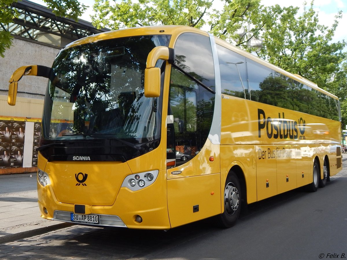 Scania OmniExpress von Postbus/Wilms aus Deutschland in Berlin.