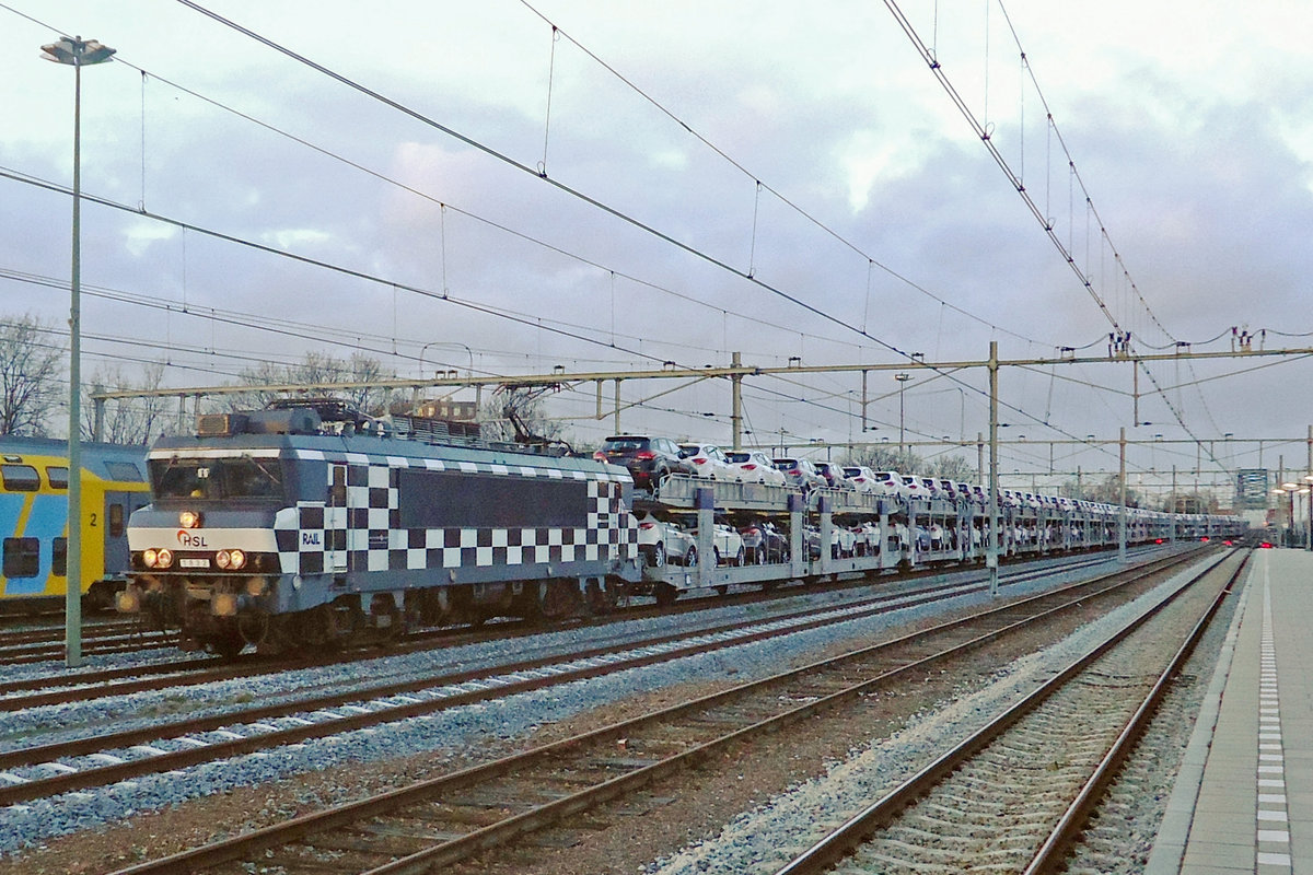 Schachzug! Am 31 J�nner 2013 treft der BLG-Ganzzug mit 1832 in Nijmegen ein.