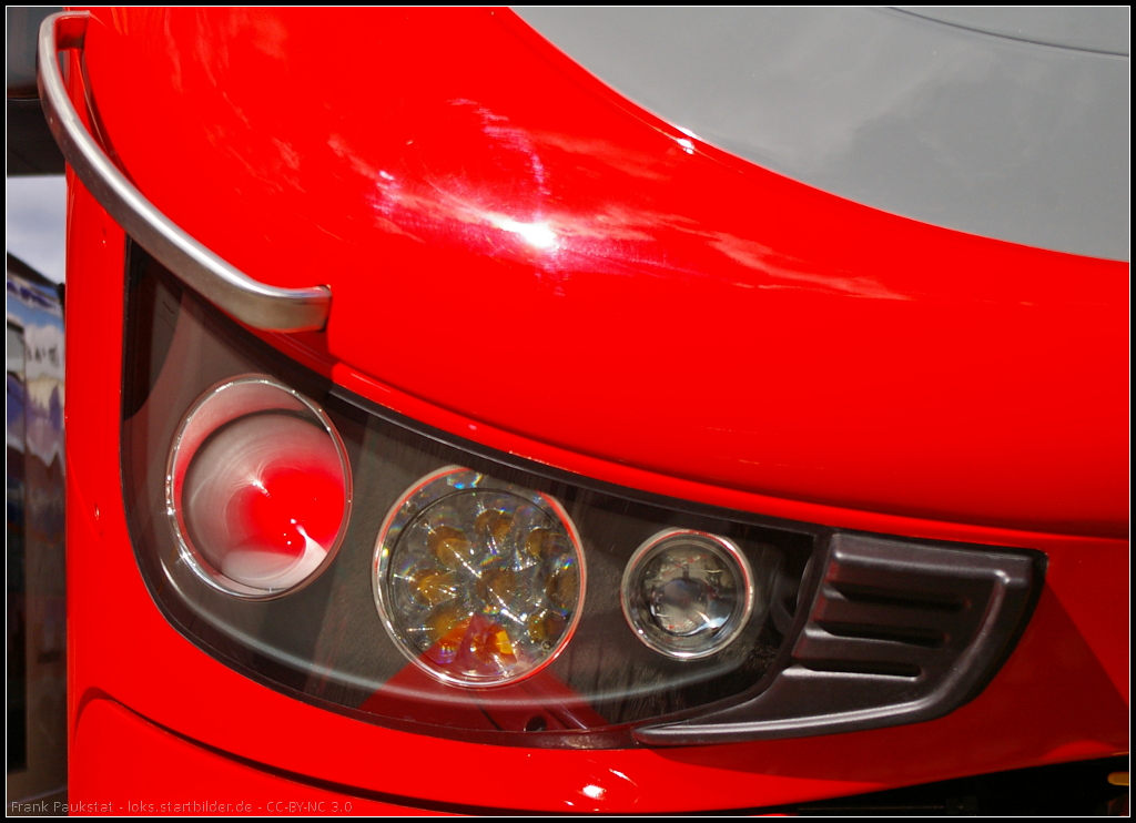 Schau in die Augen des  Shark , so der Spitzname des Pesa Link aus Polen. F�r DB Regio war 631-001 auf der InnoTrans 2014 in Berlin ausgestellt