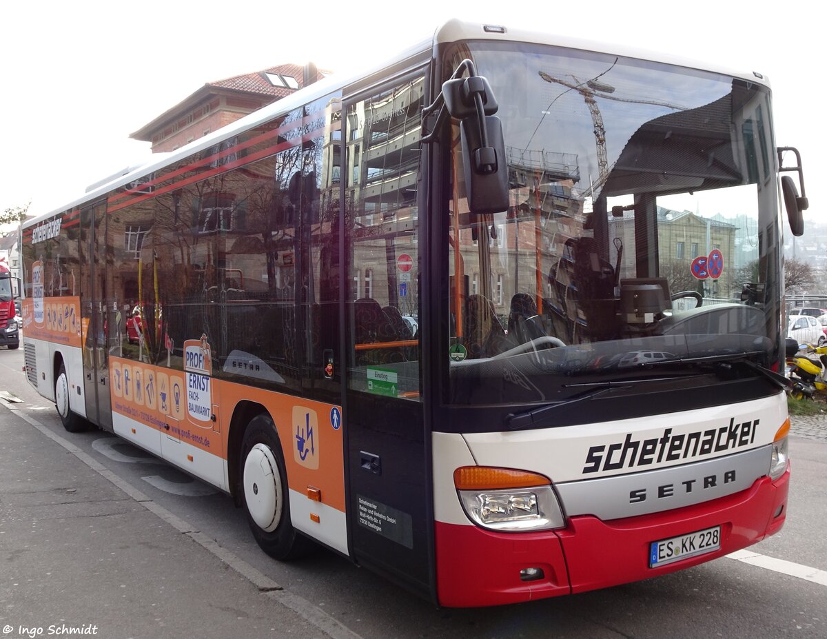 Schefenacker Reise & Verkehr aus Esslingen am Neckar | ES-KK 228 | Setra 416 LE business | 15.01.2018 in Esslingen am Neckar