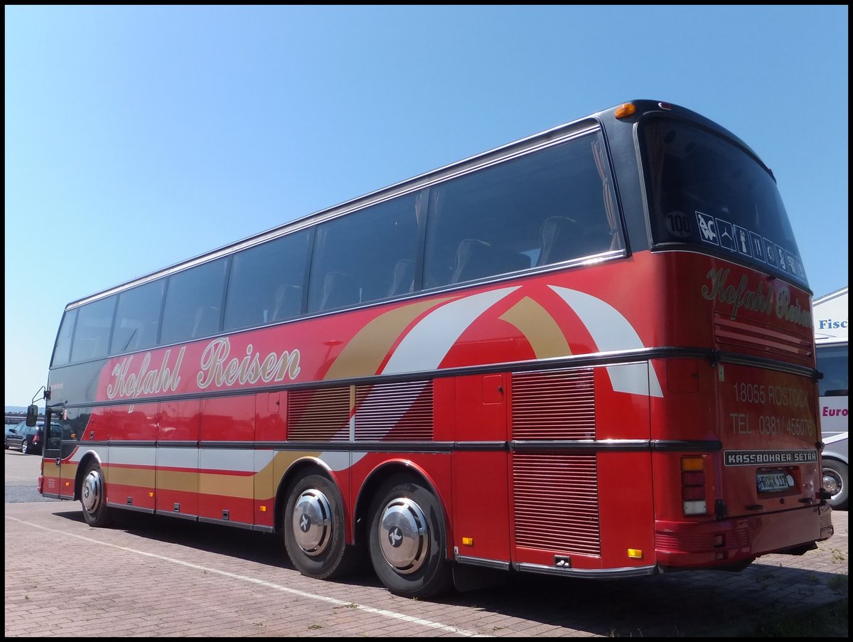 Setra 216 HDS von Kofahl Reisen aus Deutschland im Stadthafen Sassnitz.