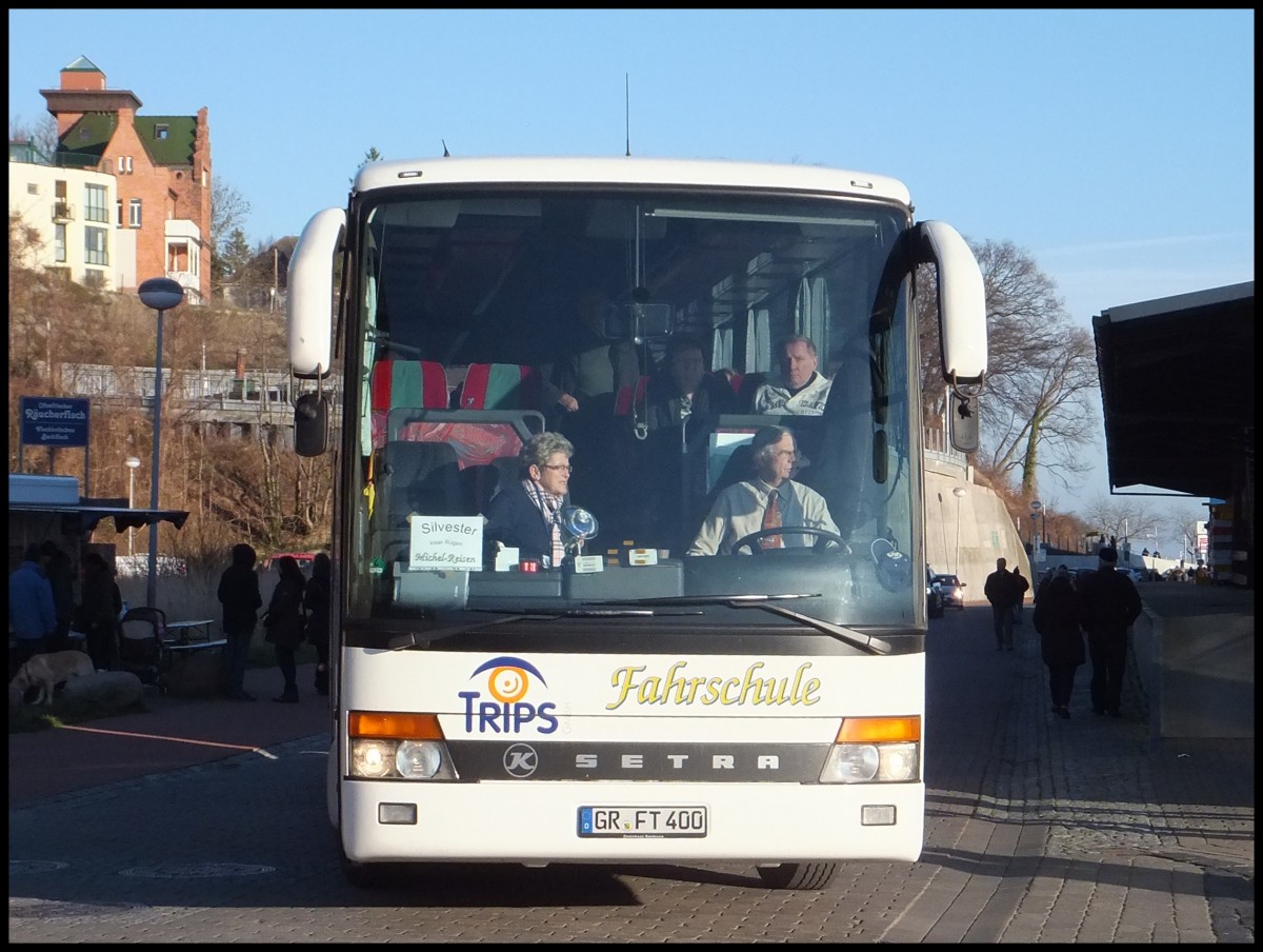 Setra 315 GT-HD von Michel-Reisen aus Deutschland im Stadthafen Sassnitz.