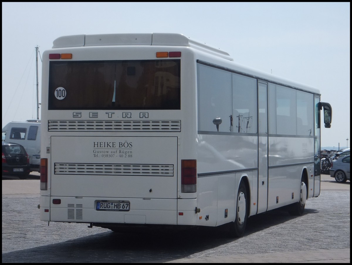 Setra 315 H von Heike B�s aus Deutschland im Stadthafen Sassnitz.