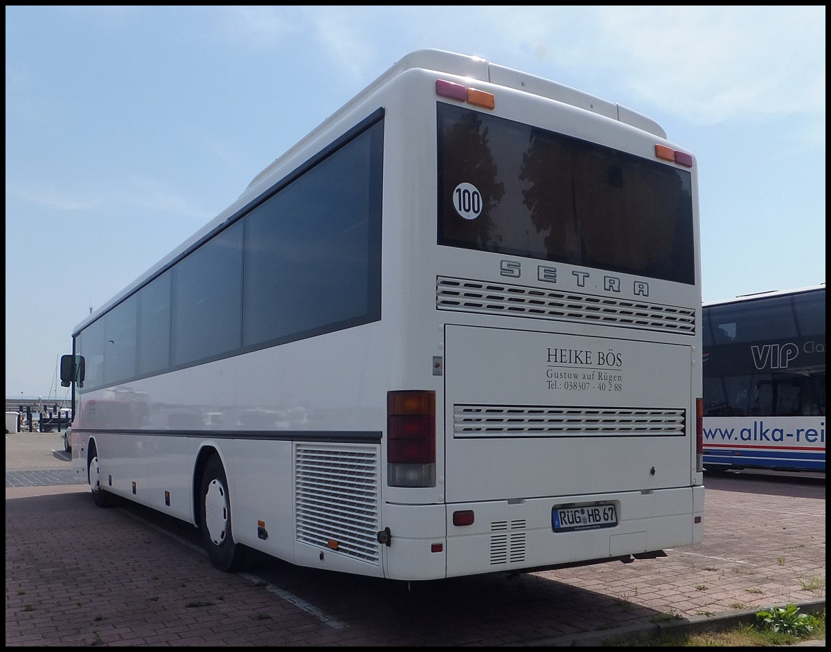 Setra 315 H von Heike B�s aus Deutschland im Stadthafen Sassnitz.