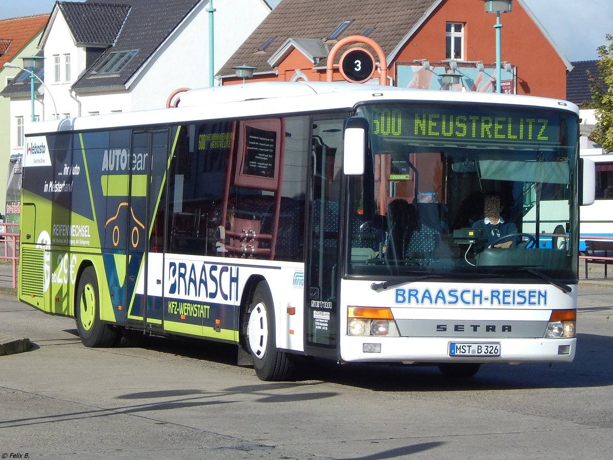 Setra 315 NF von Braasch Reisen aus Deutschland in Neubrandenburg.