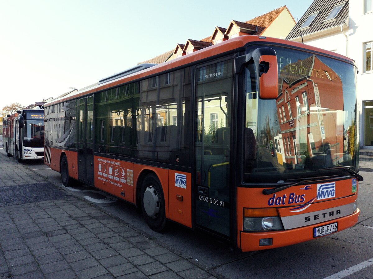 Setra 315 NF der MVVG in Neubrandenburg.