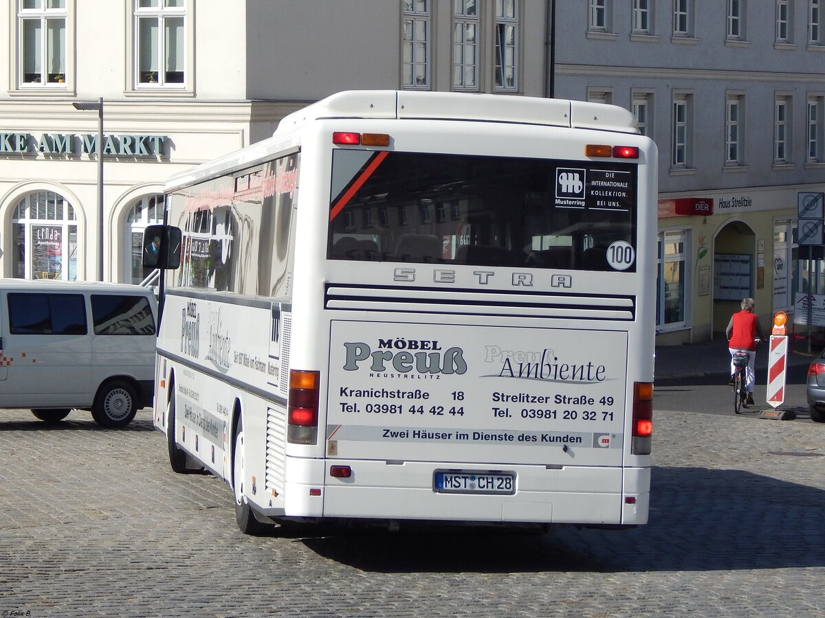 Setra 315 UL von Becker-Strelitz Reisen aus Deutschland in Neustrelitz.