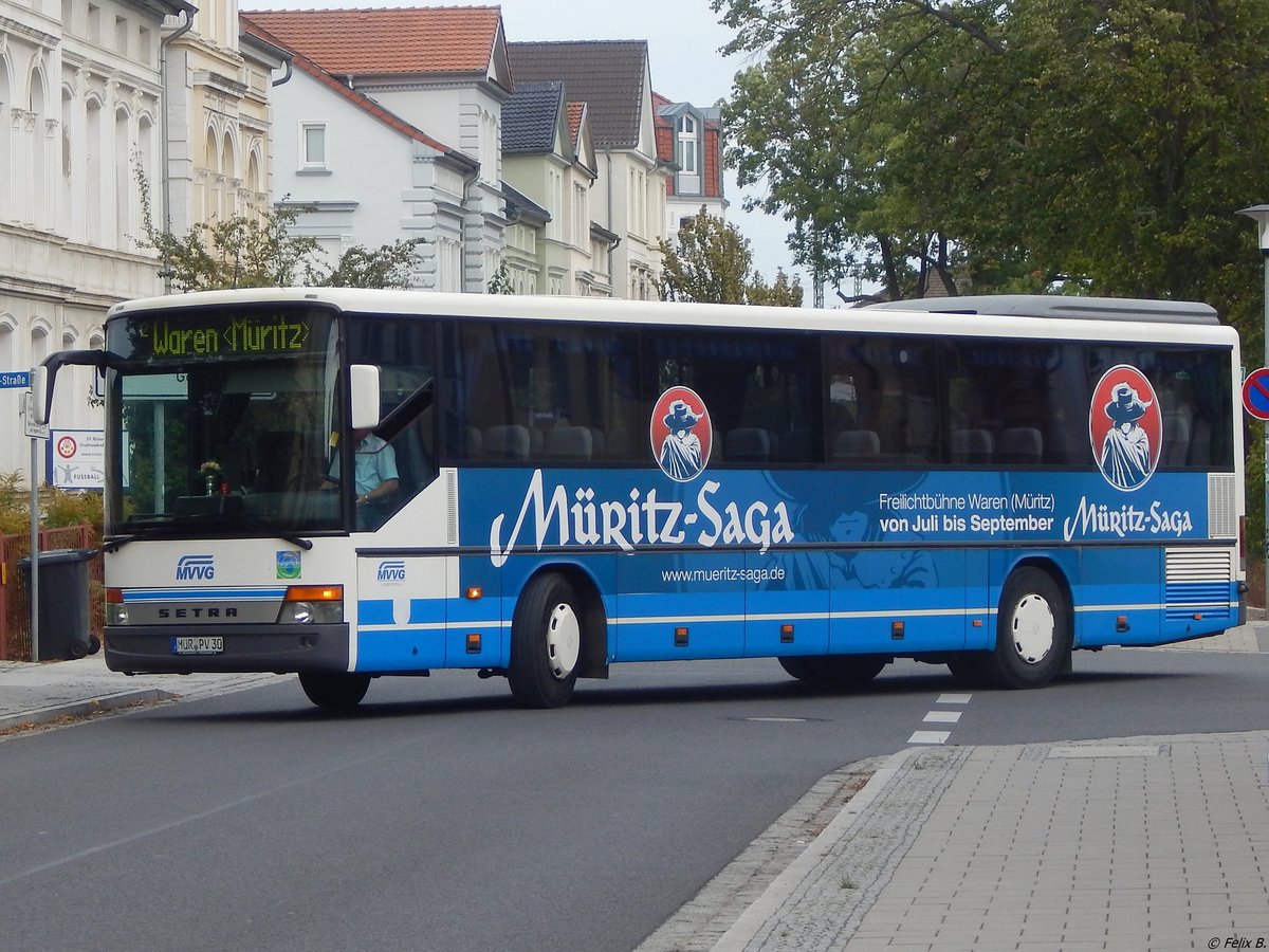 Setra 315 UL der MVVG in Neubrandenburg.