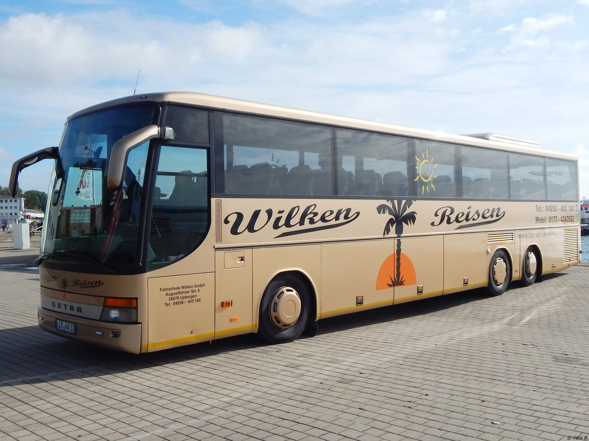 Setra 317 GT-HD von Fahrschule Wilken aus Deutschland im Stadthafen Sassnitz.