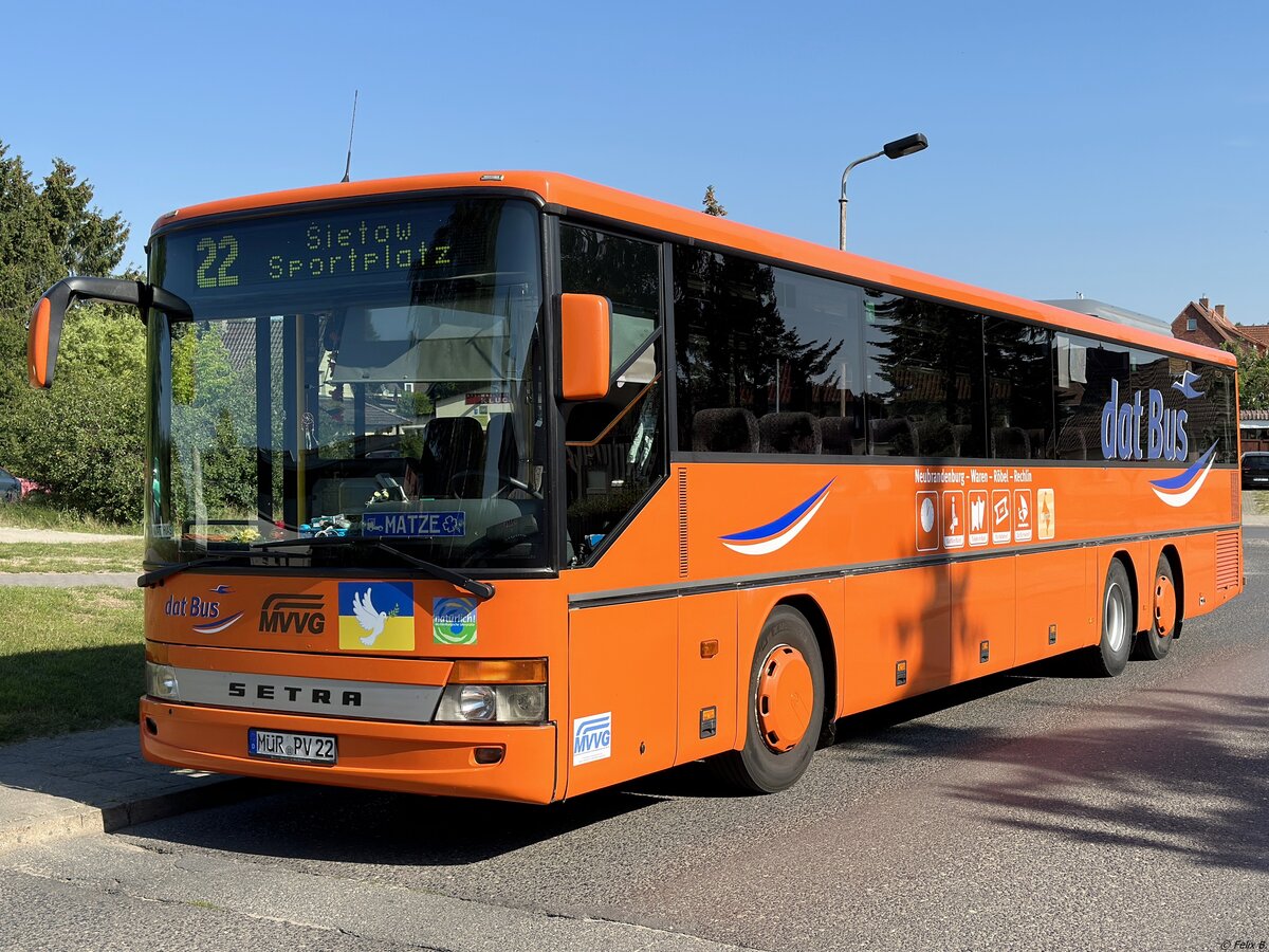Setra 317 UL der MVVG in Malchow.