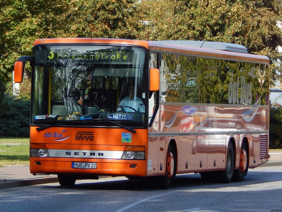 Setra 317 UL der MVVG in Waren.