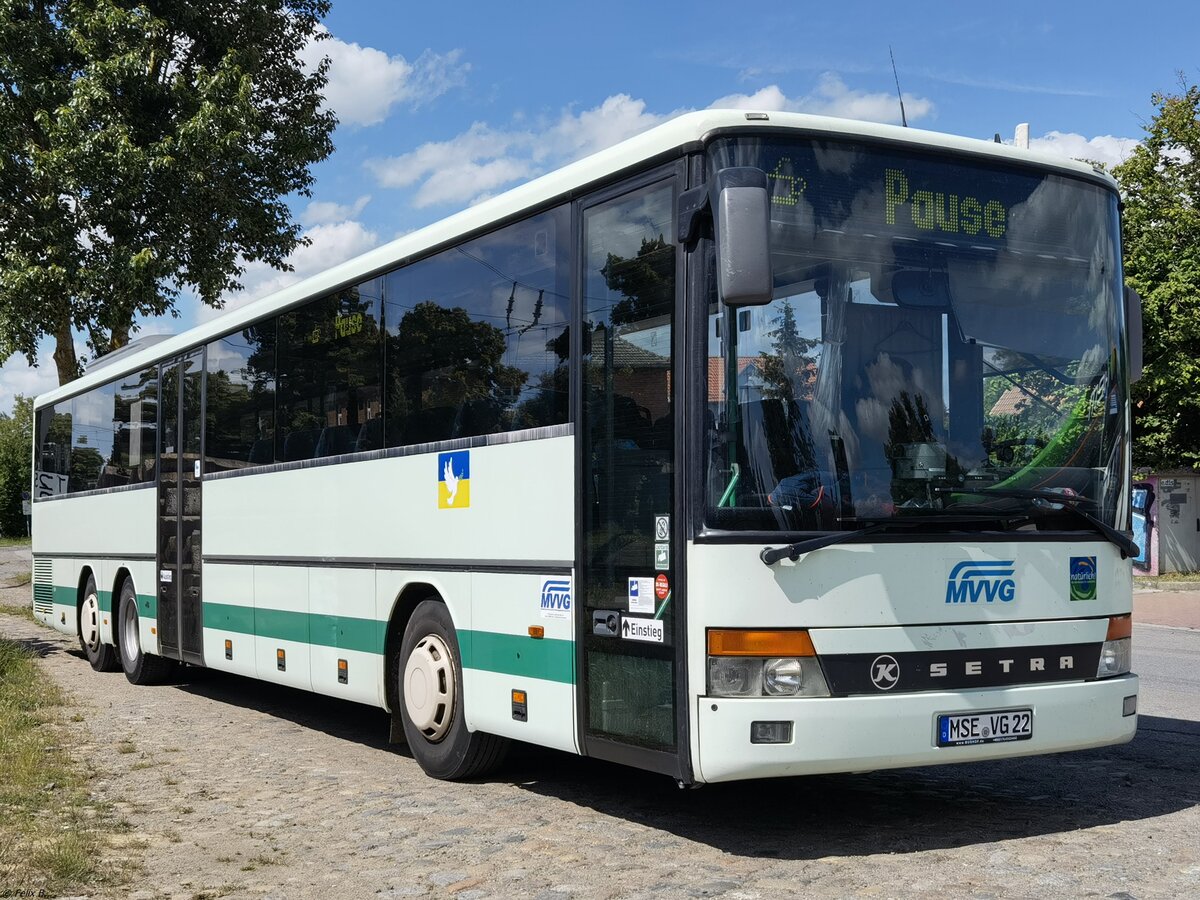 Setra 319 UL der MVVG in Burg Stargard. 
