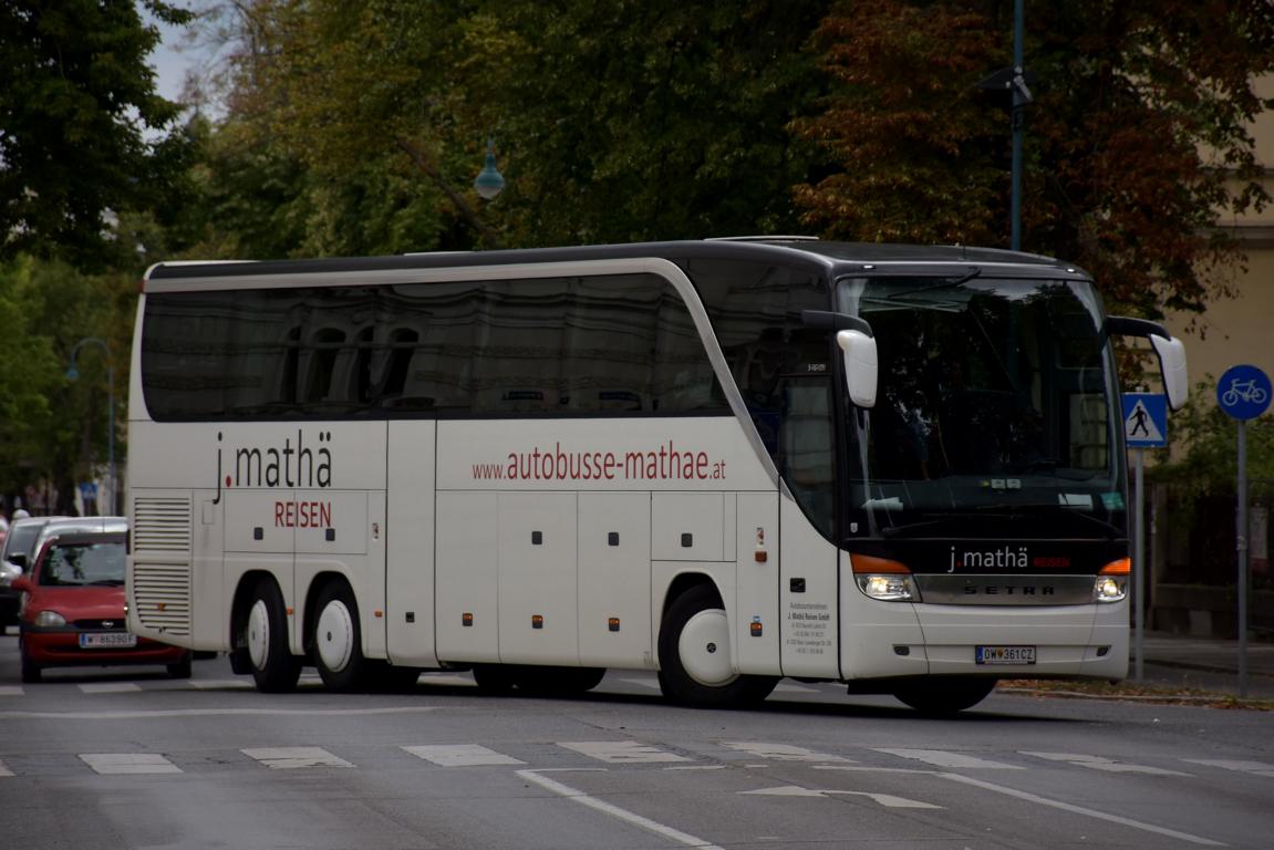 Setra 400er Serie von Math� Reisen aus �sterreich 2017 in Krems.
