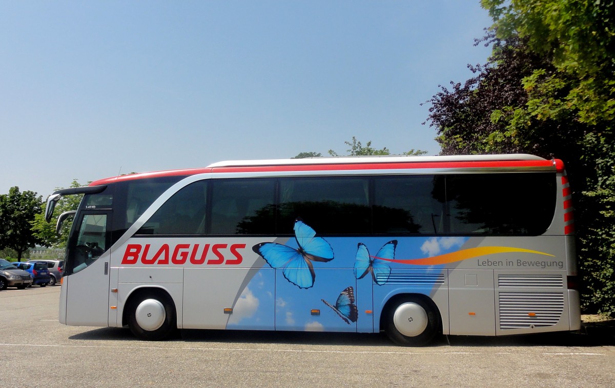 SETRA 411 HD von BLAGUSS Busreisen / �sterreich am 19.6.2013 in Krems an der Donau.
