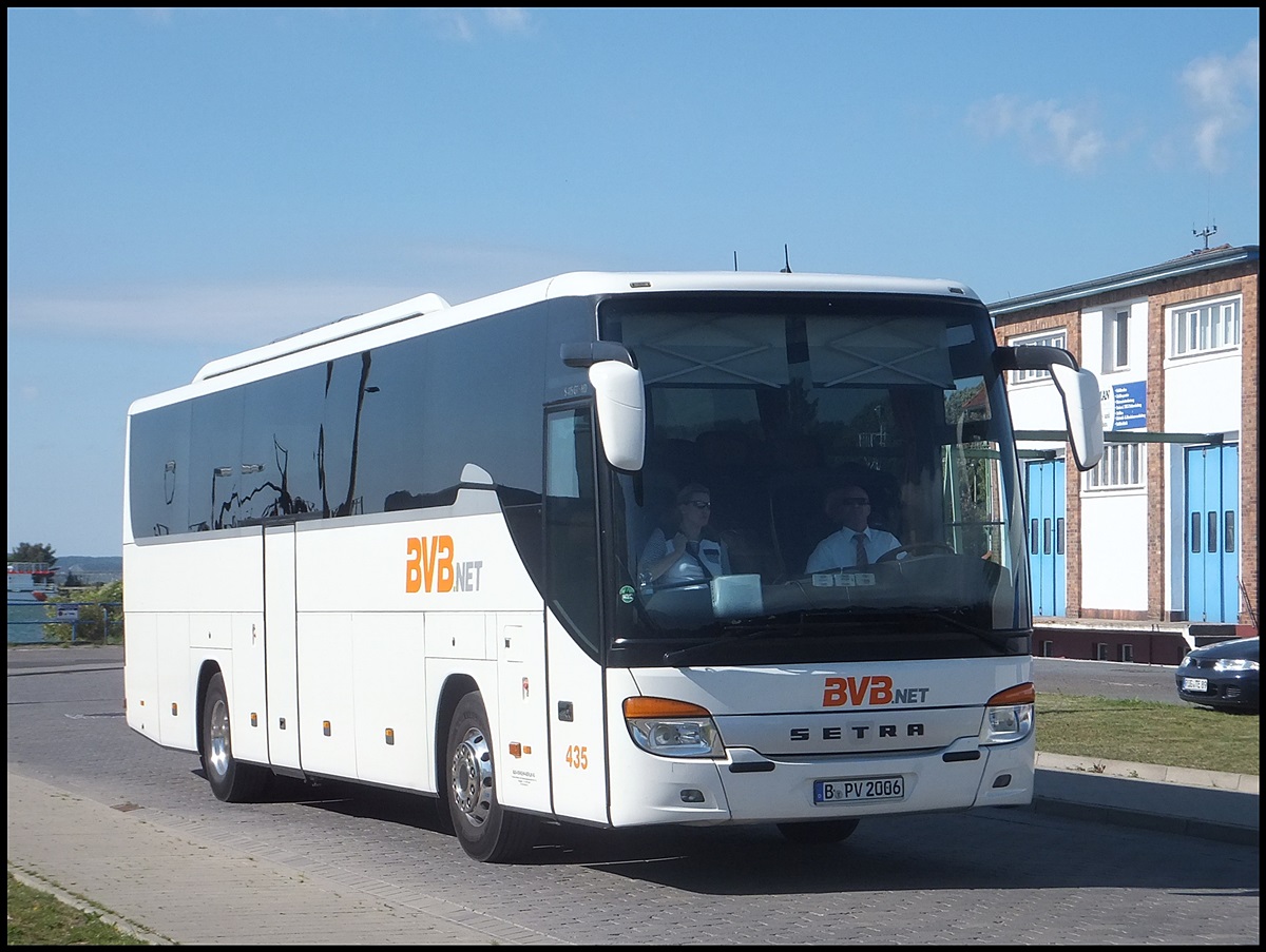 Setra 415 GT-HD von BVB.net aus Deutschland im Stadthafen Sassnitz.