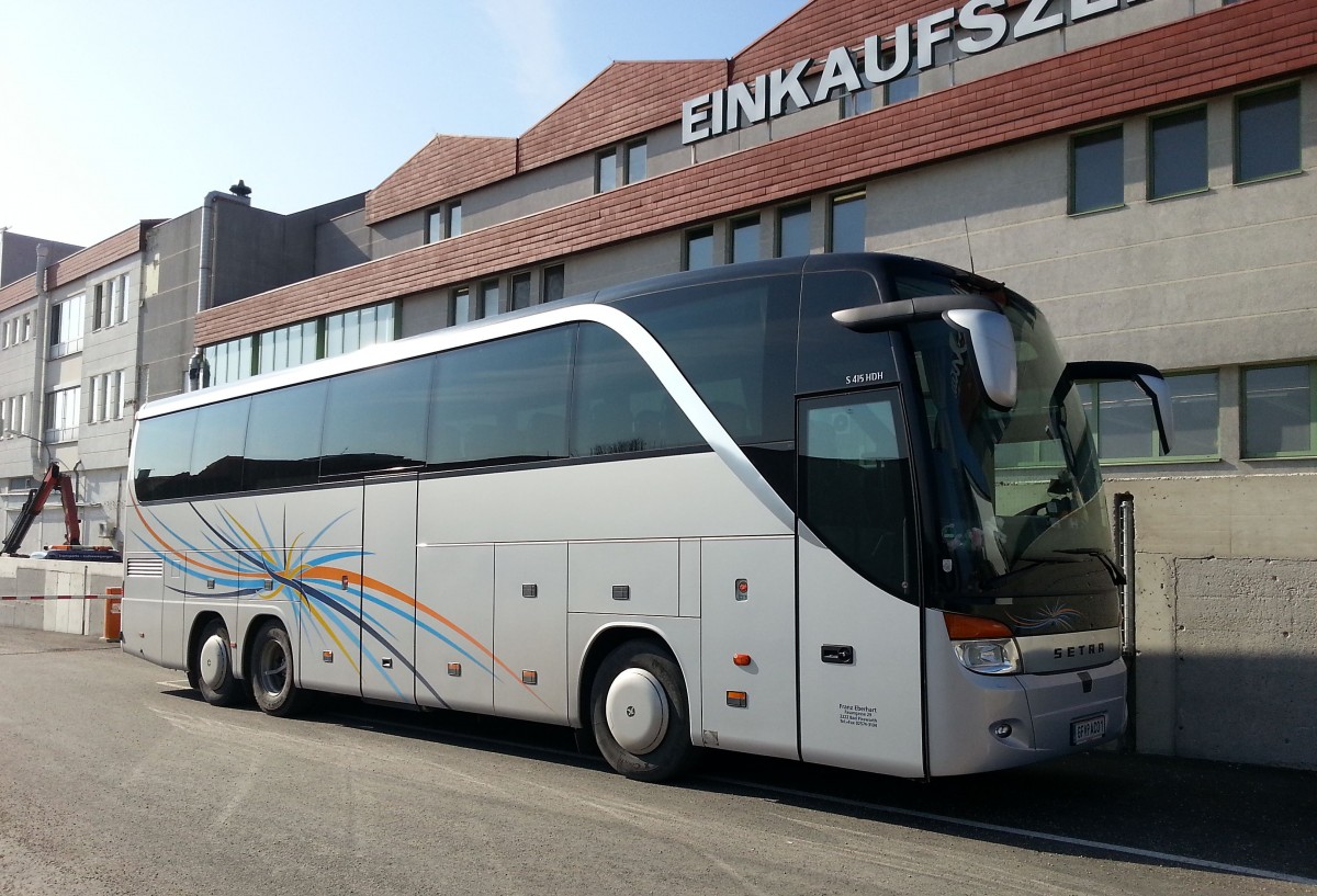 SETRA 415 HDH von Franz EBERHART Reisen aus Niedersterreich,Krems,10.3.2014.