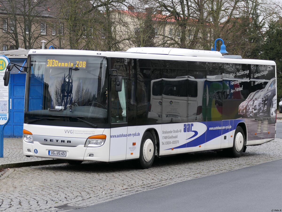 Setra 415 LE Business der VVG in Demmin.