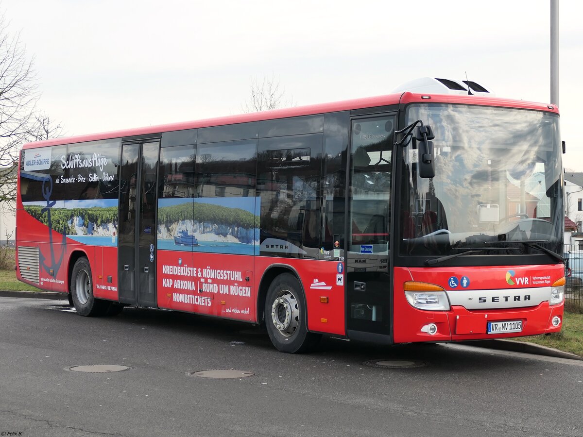 Setra 415 LE Business der VVR in Sassnitz.