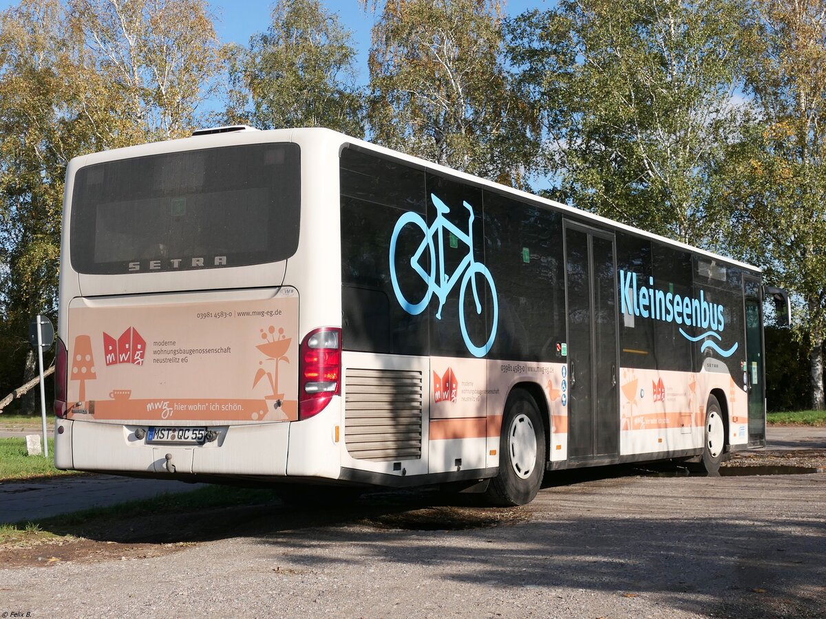 Setra 415 NF von Becker-Strelitz Reisen aus Deutschland in Neubrandenburg.