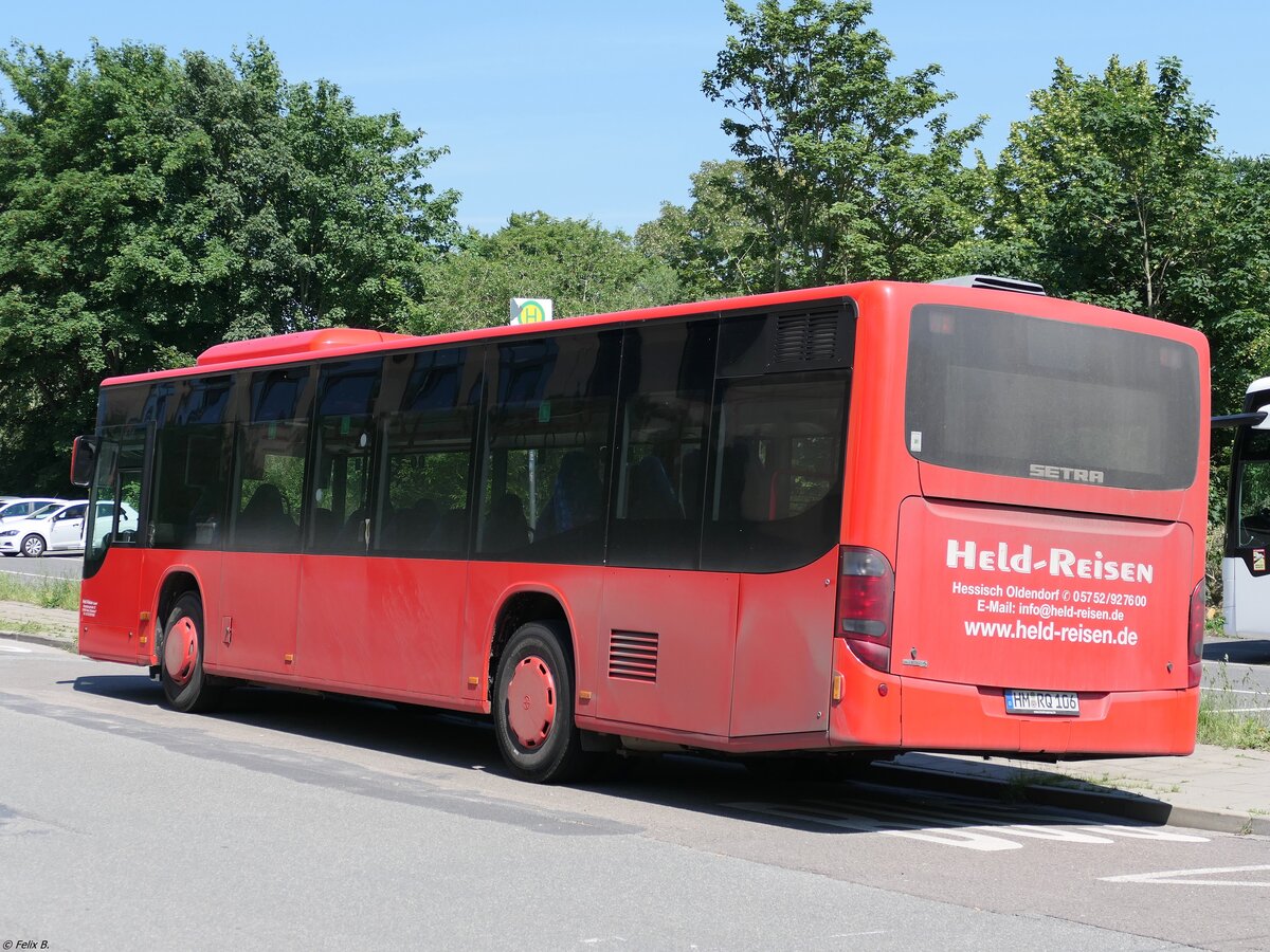 Setra 415 NF von Held-Reisen aus Deutschland in Stralsund.
