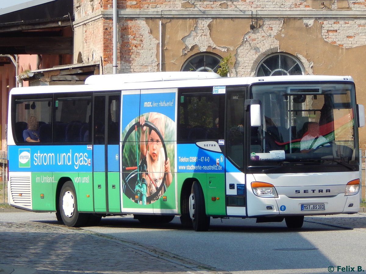 Setra 415 UL von Becker-Strelitz Reisen aus Deutschland in Güstrow.