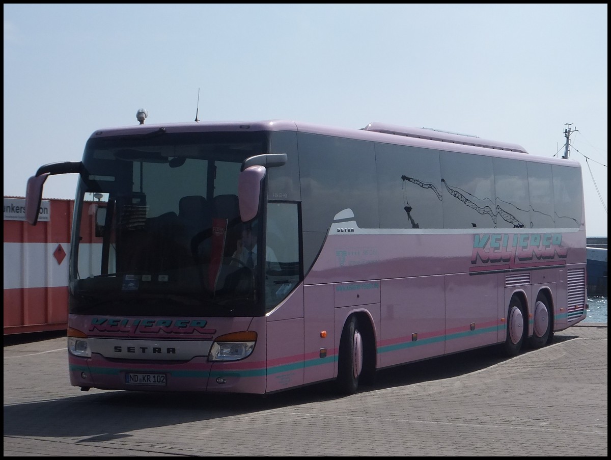 Setra 416 GT-HD von Kellerer aus Deutschland im Stadthafen Sassnitz.